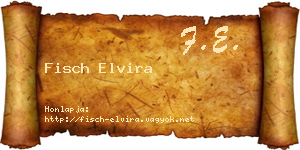 Fisch Elvira névjegykártya